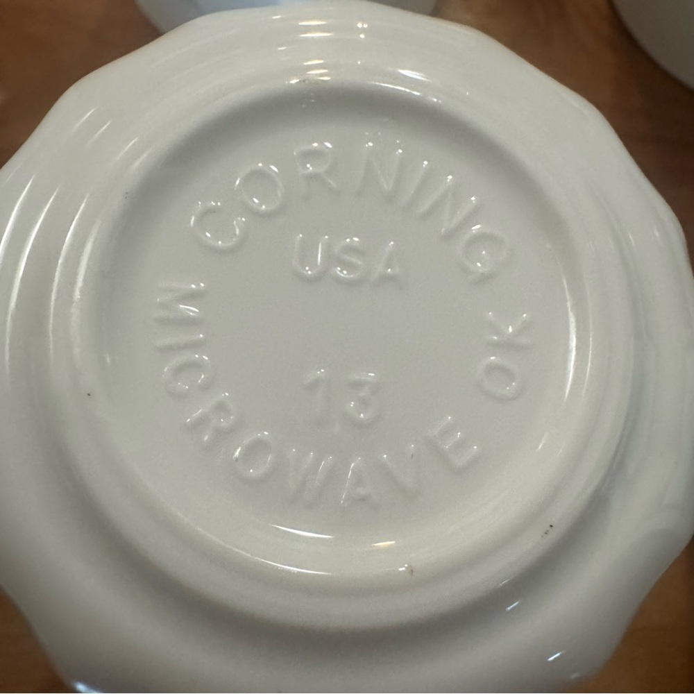 Vtg Corelle Corning English Meadow Set Of 8 Floral Swirl Coffee Mugs/Cups USA - Picture 9 of 16